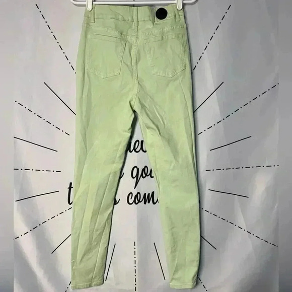 PTCL High Waisted Pistachio Green Skinny Jeans - Picture 4 of 4